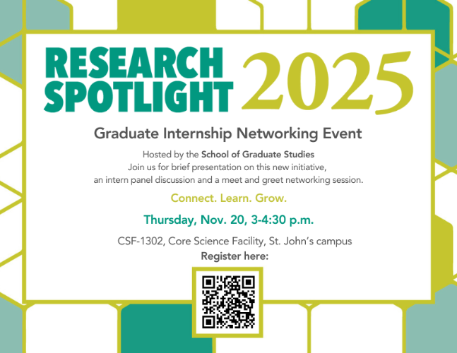 Research Spotlight 2025: Graduate Internship Networking Event on Nov. 20, 2025